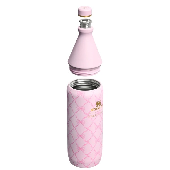 32oz Stanley x Loveshackfancy baby bow pink peppermint all day slim water bottle - Picture 2 of 2